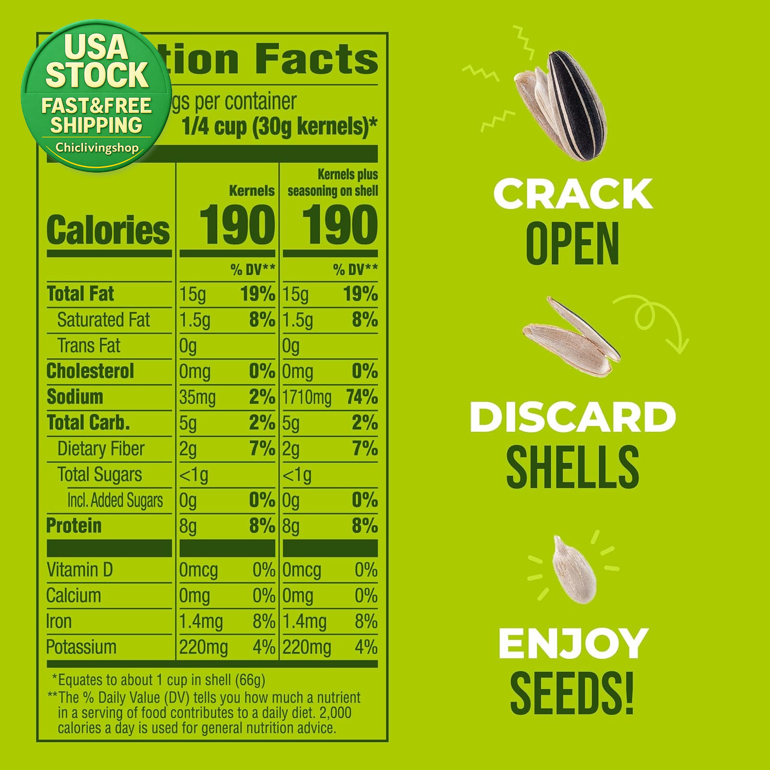 Dill Pickle Sunflower Seeds 5.35 Ounce Snack for Game Day Father S Day