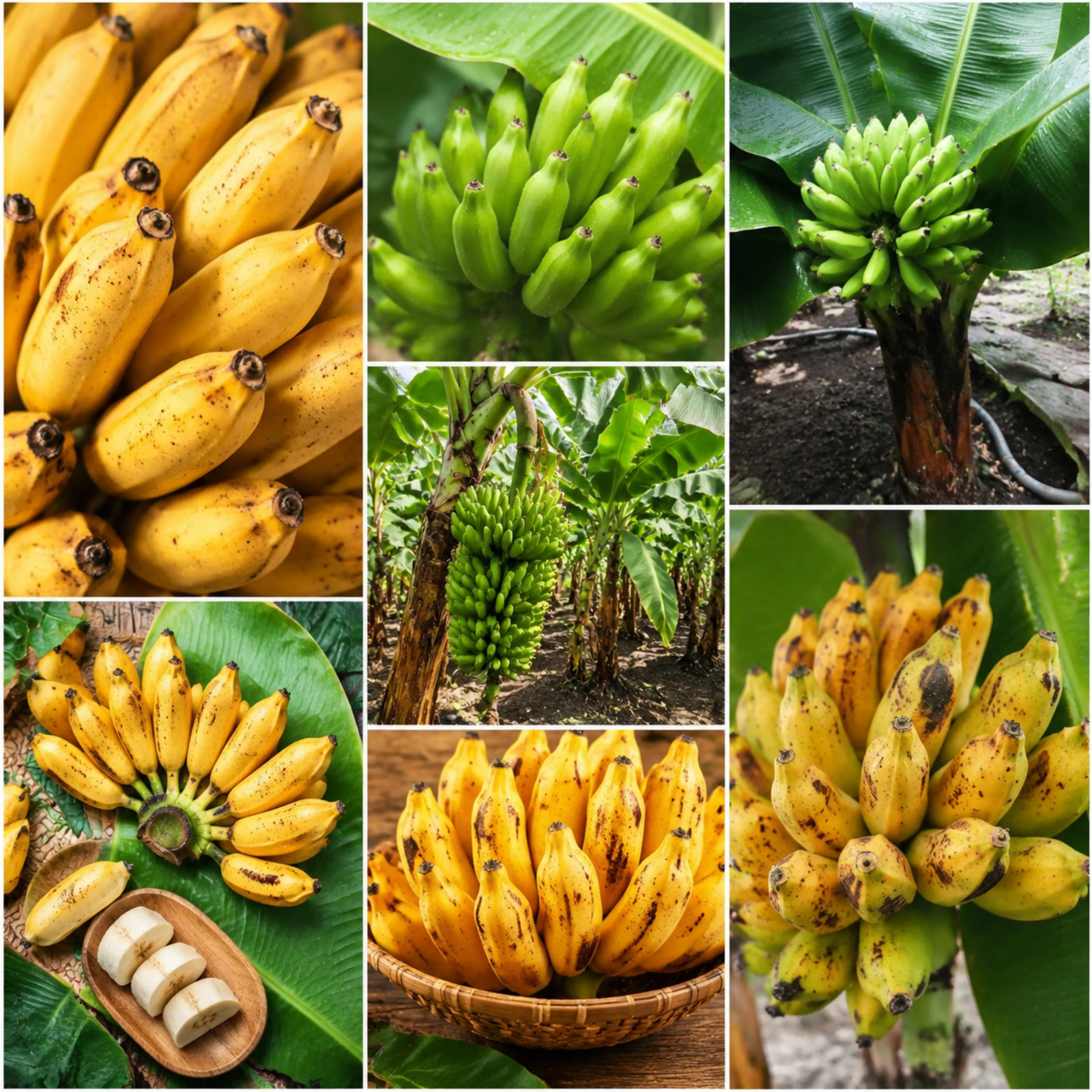 Tropicana Banana Live Plant 4-6 Inches Tall Dwarf Musa Cavendish