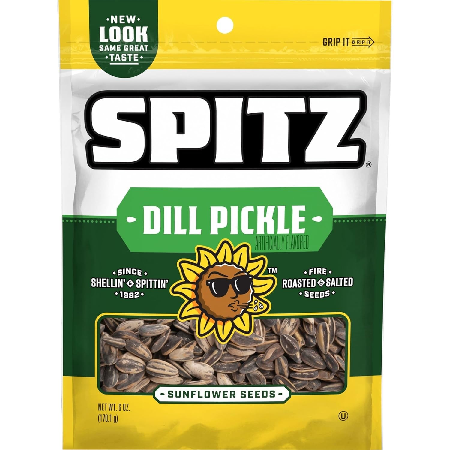Sunflower Seeds Dill Pickle 6oz Pack of 9 Roasted High-Quality Snack