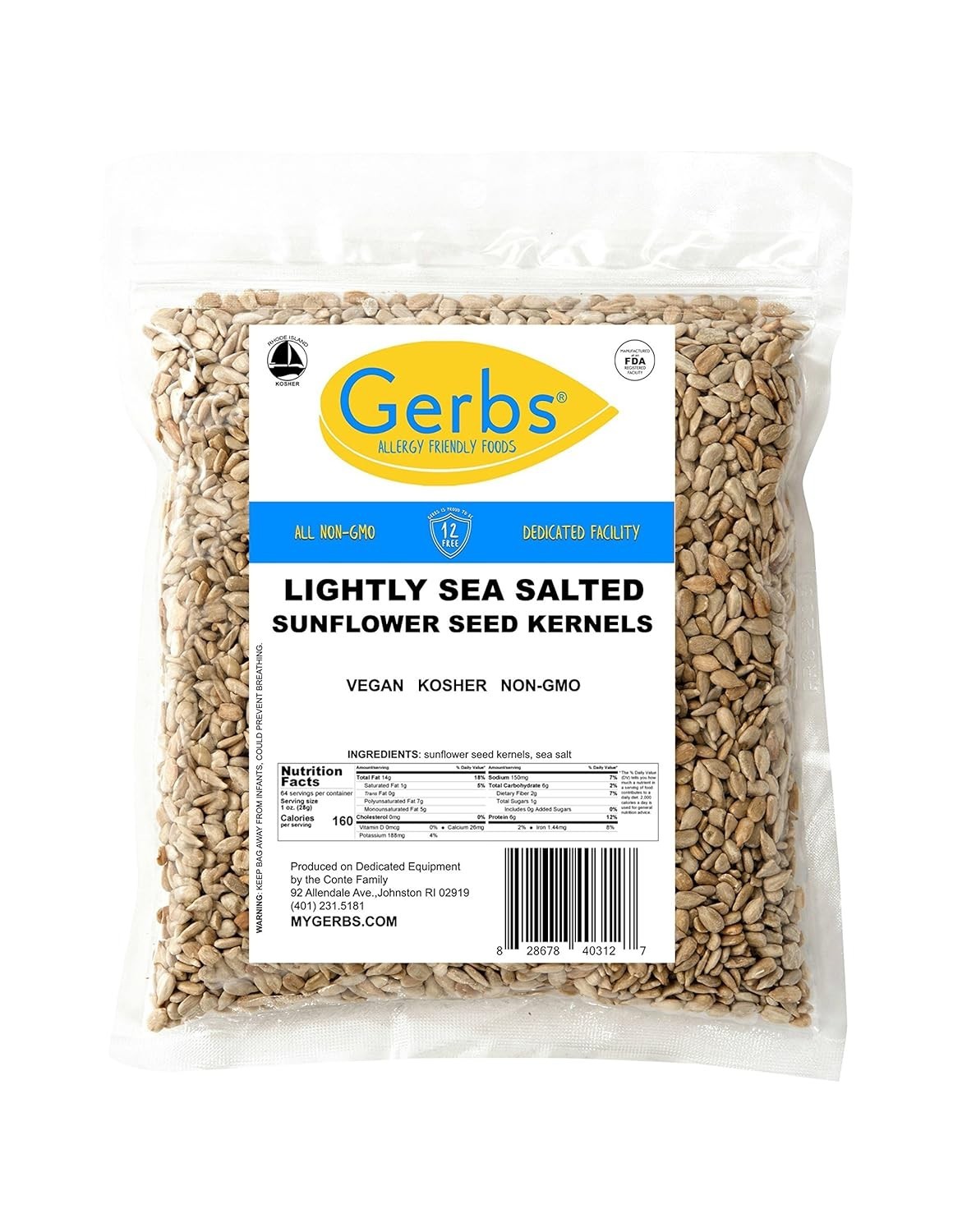 Lightly Sea Salted Sunflower Seed Kernels – 4 LBS Allergen-Free Delight