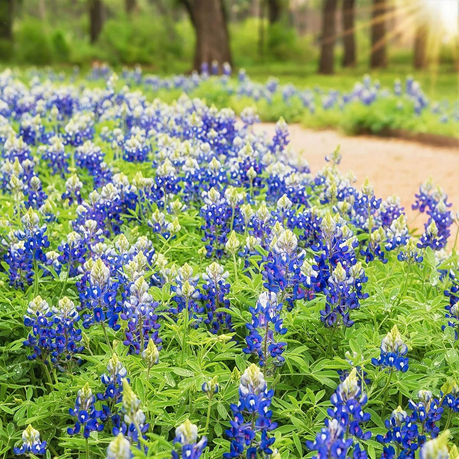 1000+ Texas Bluebonnet Seeds for Planting – Annual Lupinus Texensis, Heirloom Qu