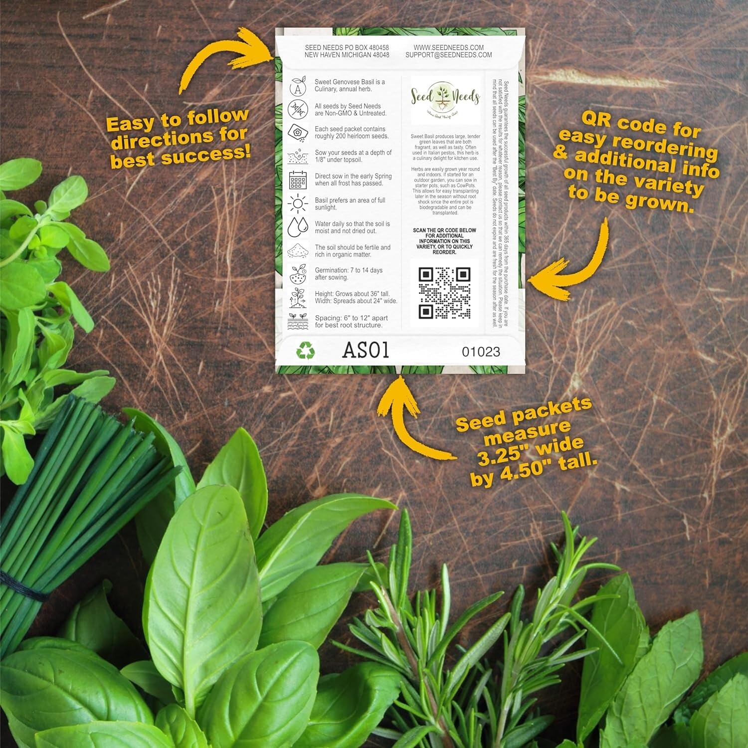 Herb Seeds Variety Pack Culinary Herb Collection (12 Individual Herbs for P