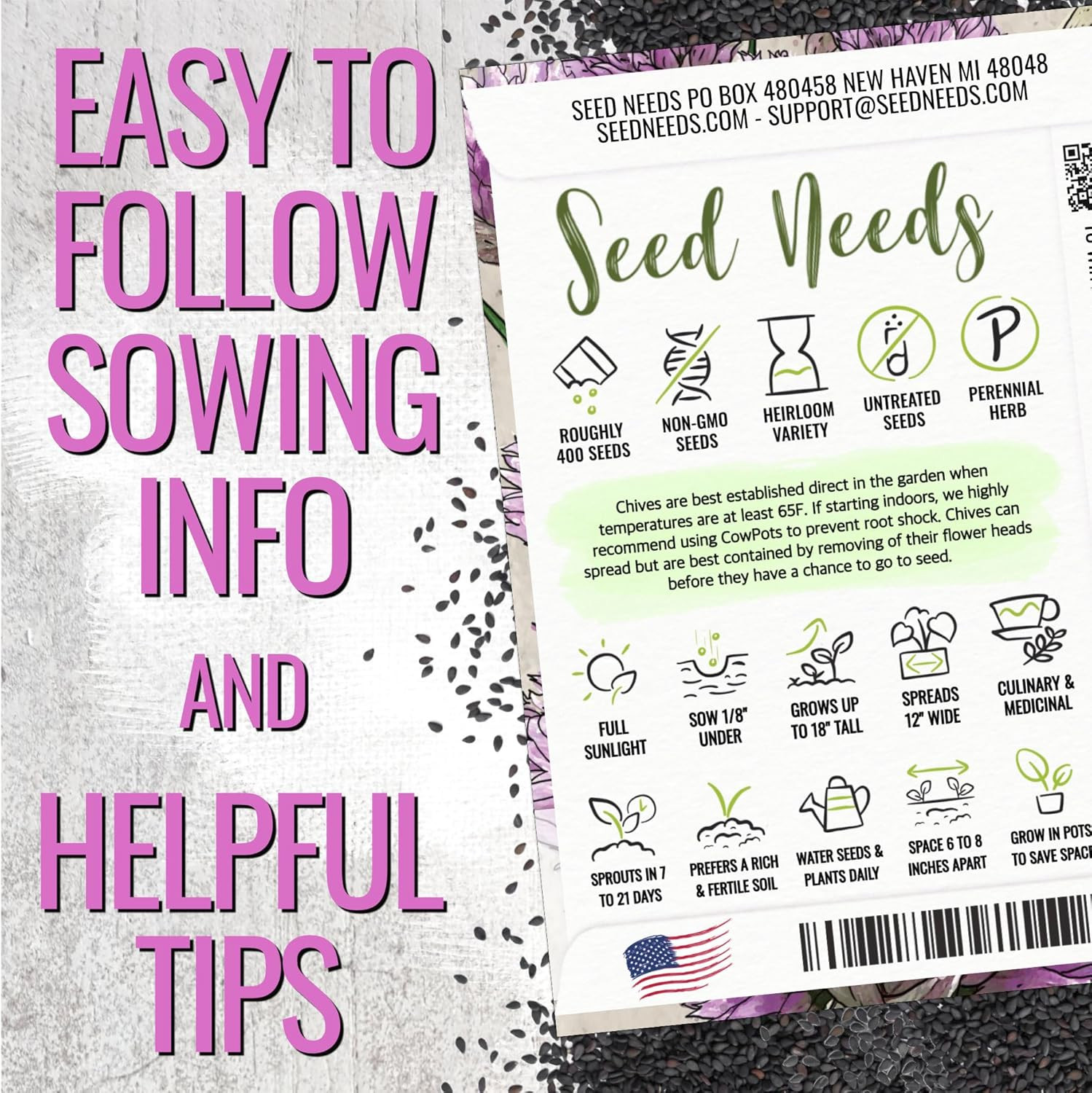 Herb Seeds Variety Pack Culinary Herb Collection (12 Individual Packets for Plan