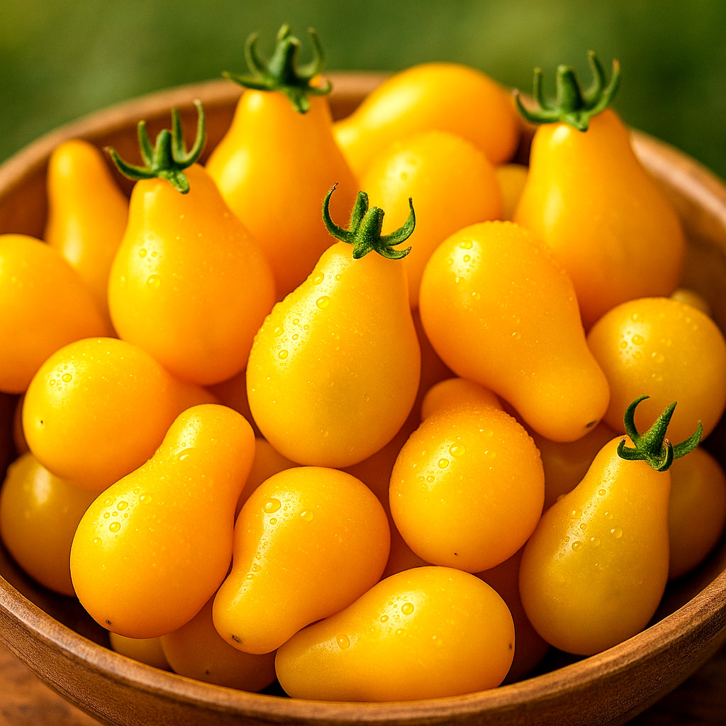 TOMATO YELLOW PEAR CHERRY RARE HEIRLOOM VEGETABLE GARDEN NON-GMO 30+ SEEDS USA