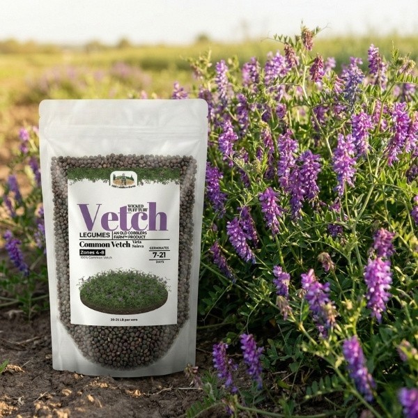 Old Cobblers Farm™ Wicked Tuff Turf Common Vetch Seed – Quick Green Cover