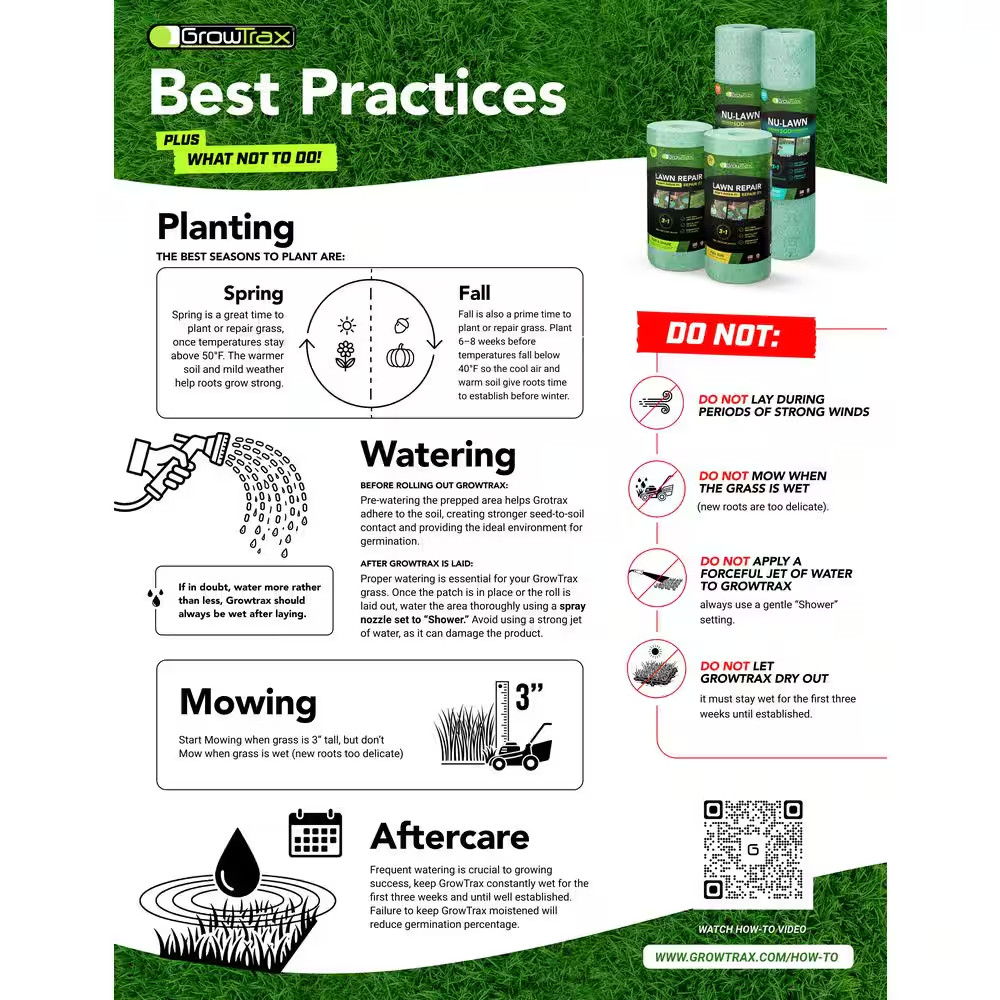 100 Sq. Ft. Big Roll Year around Green Grass Mixture