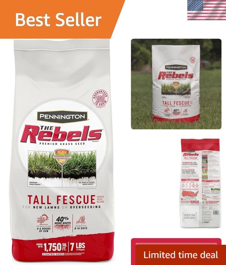 The Rebels Tall Fescue Grass Seed Mix 7 lb