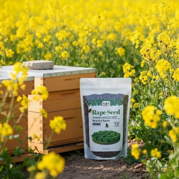 Old Cobblers Farm™ Wicked Tuff Turf Essex Dwarf Rape Seed – Lush Green Forage