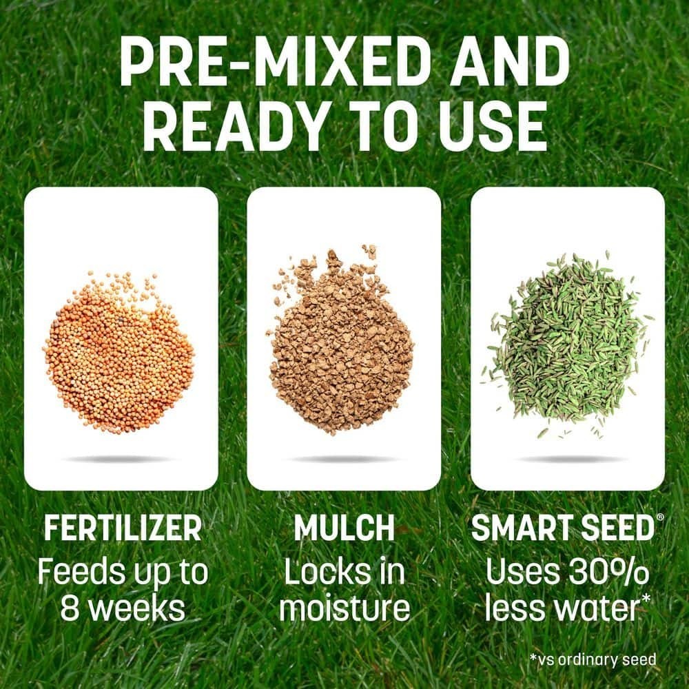 5 Lbs. Smart Patch Zoysia Grass Seed with Mulch, Fertilizer Free Shipping
