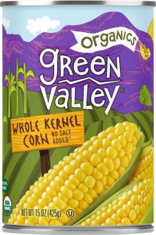 Organic Whole Kernel Sweet Corn – Nutritious 15 OZ Pack of 6 for Families