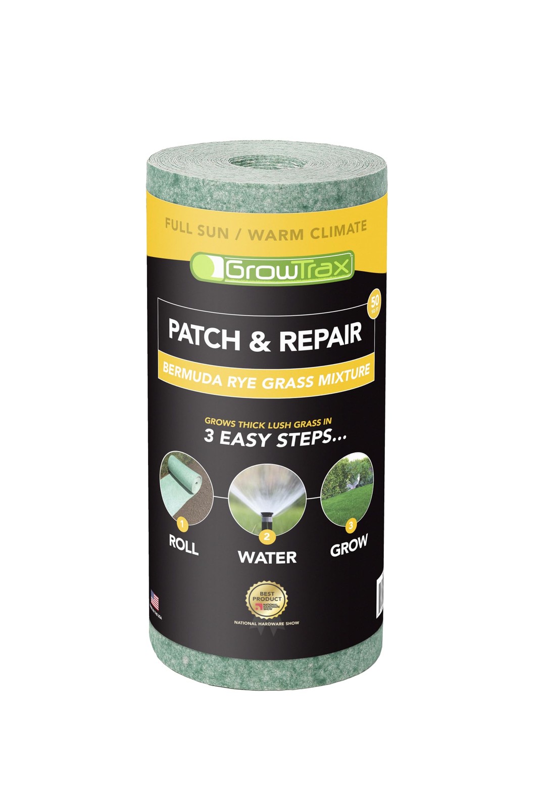 Biodegradable Bermuda Rye Grass Seed & Fertilizer for Lawns & Dog Patches