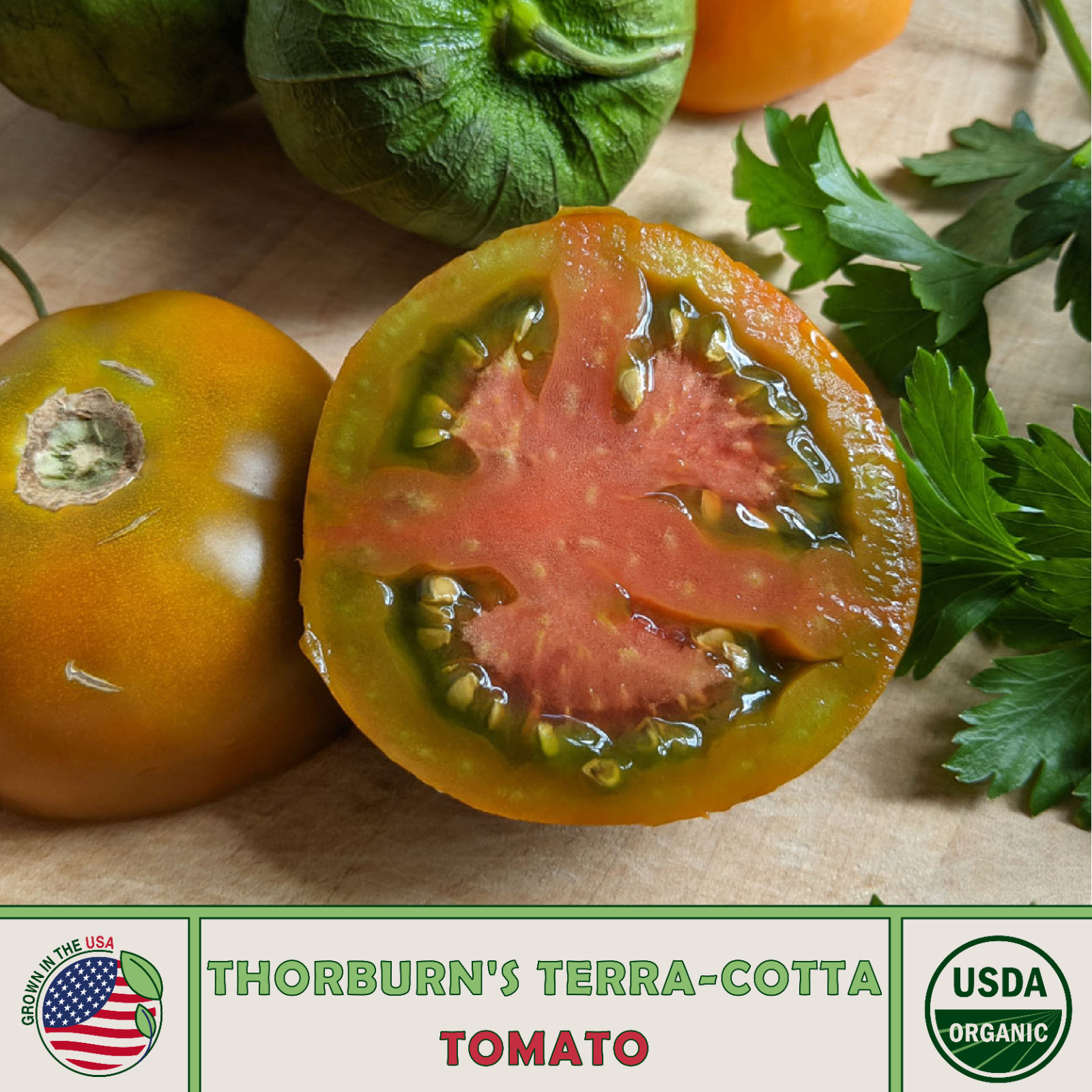 10 Thorburn’s Terra-Cotta Tomato Seeds, Organic, Open-Pollinated, Non-GMO