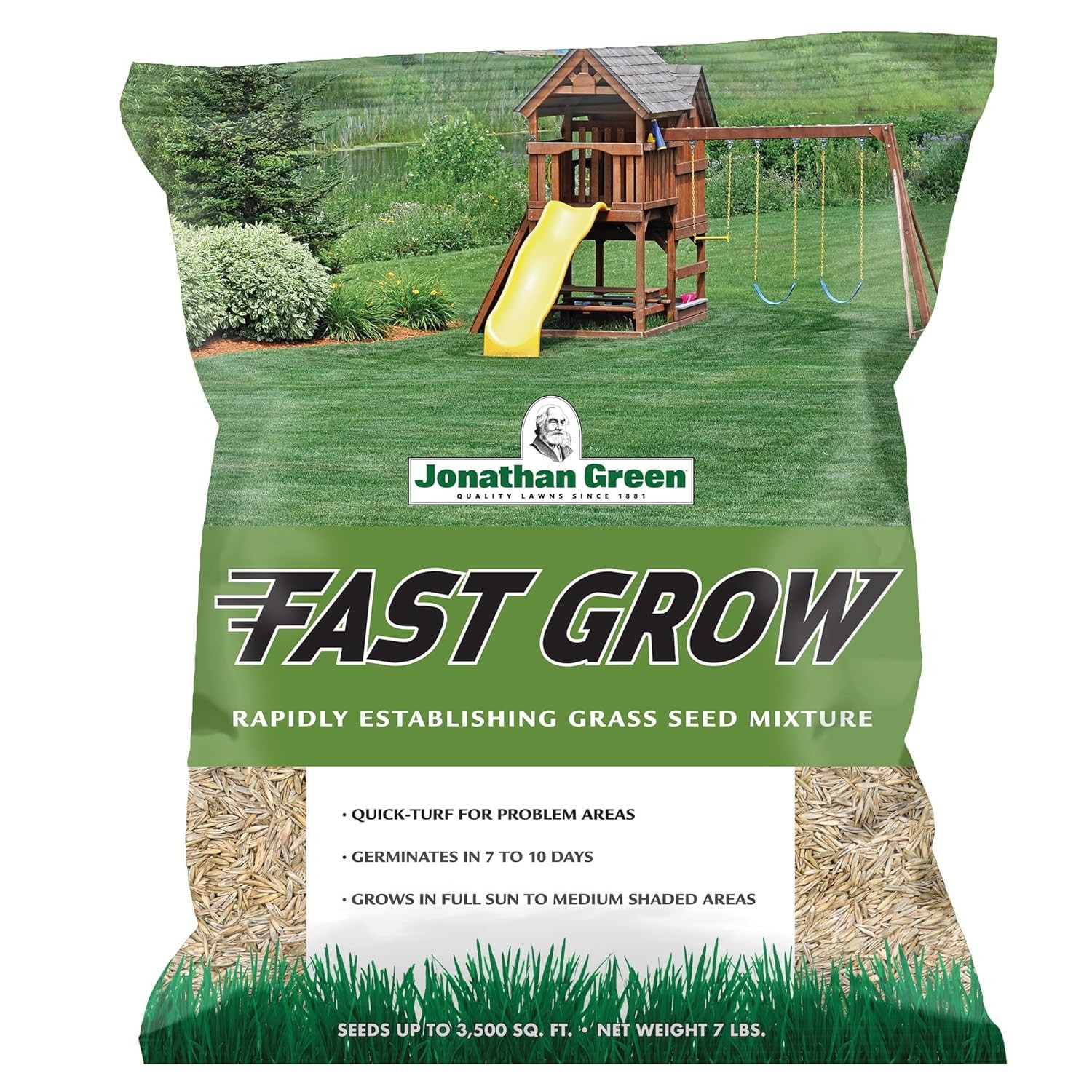 Jonathan Green 7 lb Fast Grow Cool Season Lawn Grass Seed lb Lawn Seed