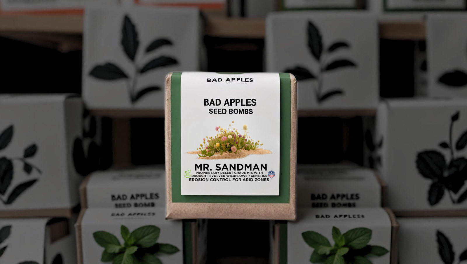 Bad Apples MR. SANDMAN™ Seed Bombs – Erosion Control for Arid Zones & Deserts