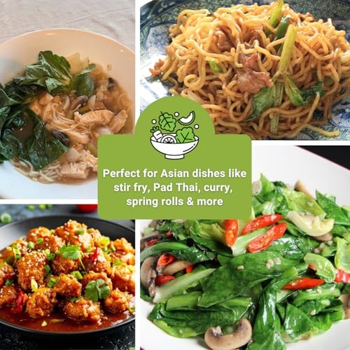 – Asian Greens Seed Collection for Planting – Includes Thai Basil, Bok Choy,