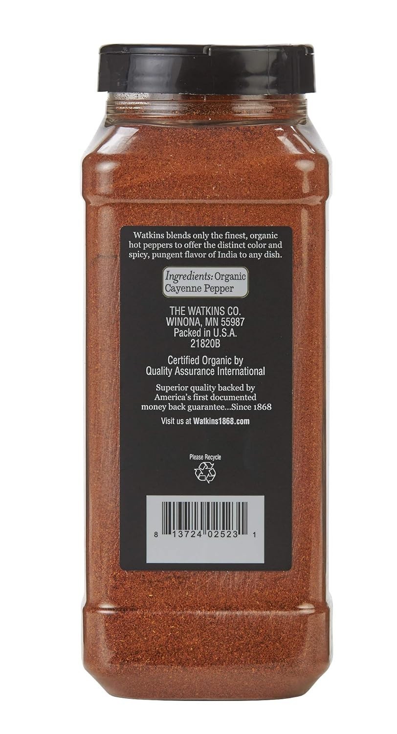 USDA Organic Cayenne Pepper – Bulk Food Service, 16.5 oz