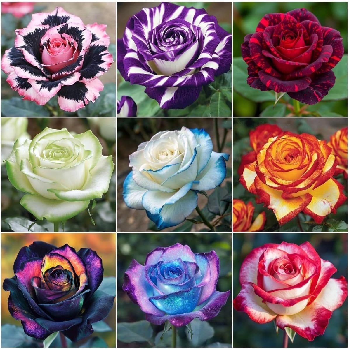 290+ Mixed Color Rose Seeds for Planting – Heirloom Non-GMO Perennial Rosa Flowe