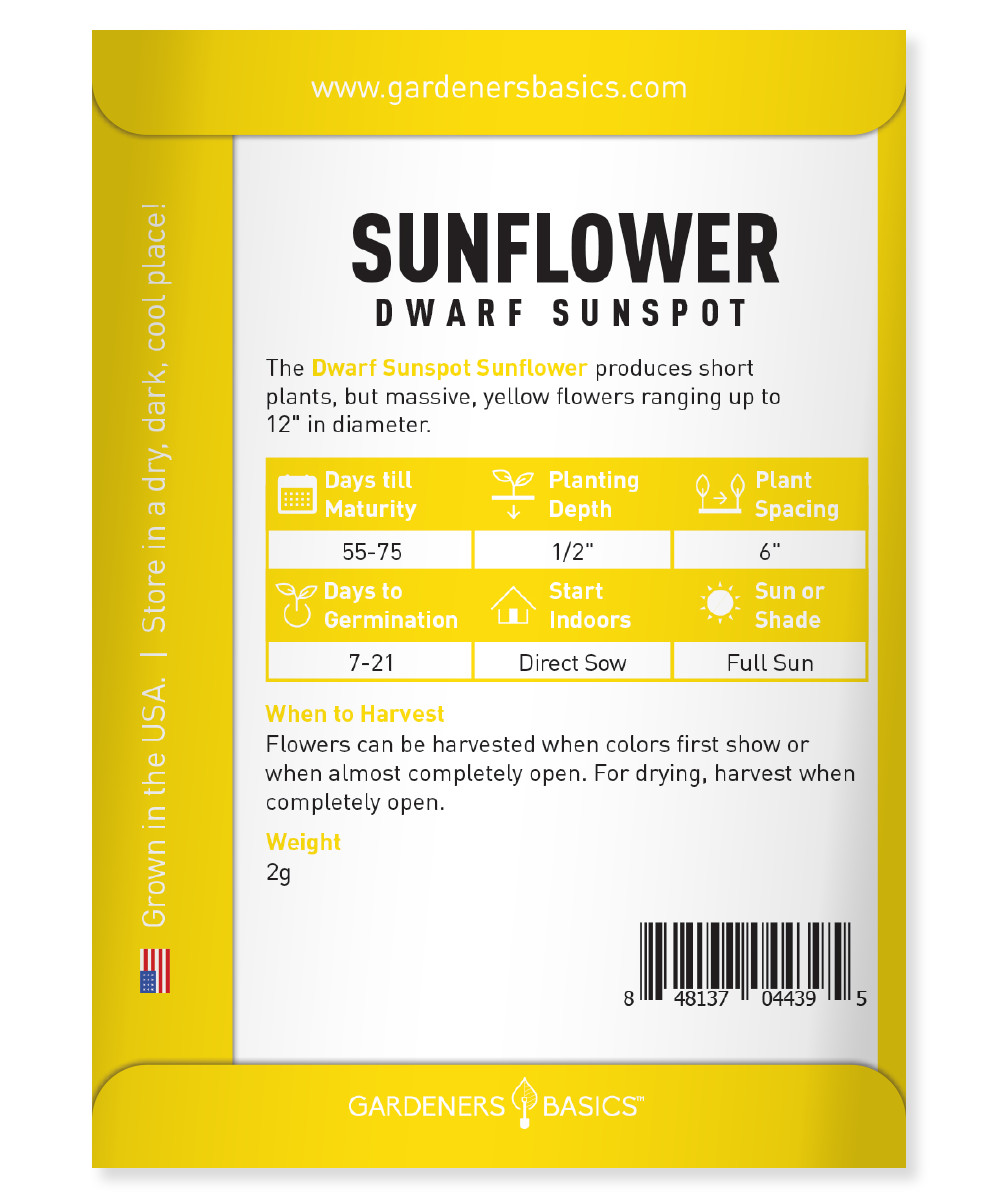 Sunspot Sunflower Seeds