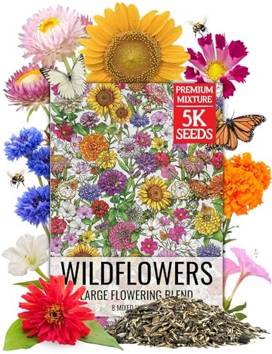 Seed Needs Garden Flower Seeds Mix 7 Open Pollinated Varieties 1 oz Bulk