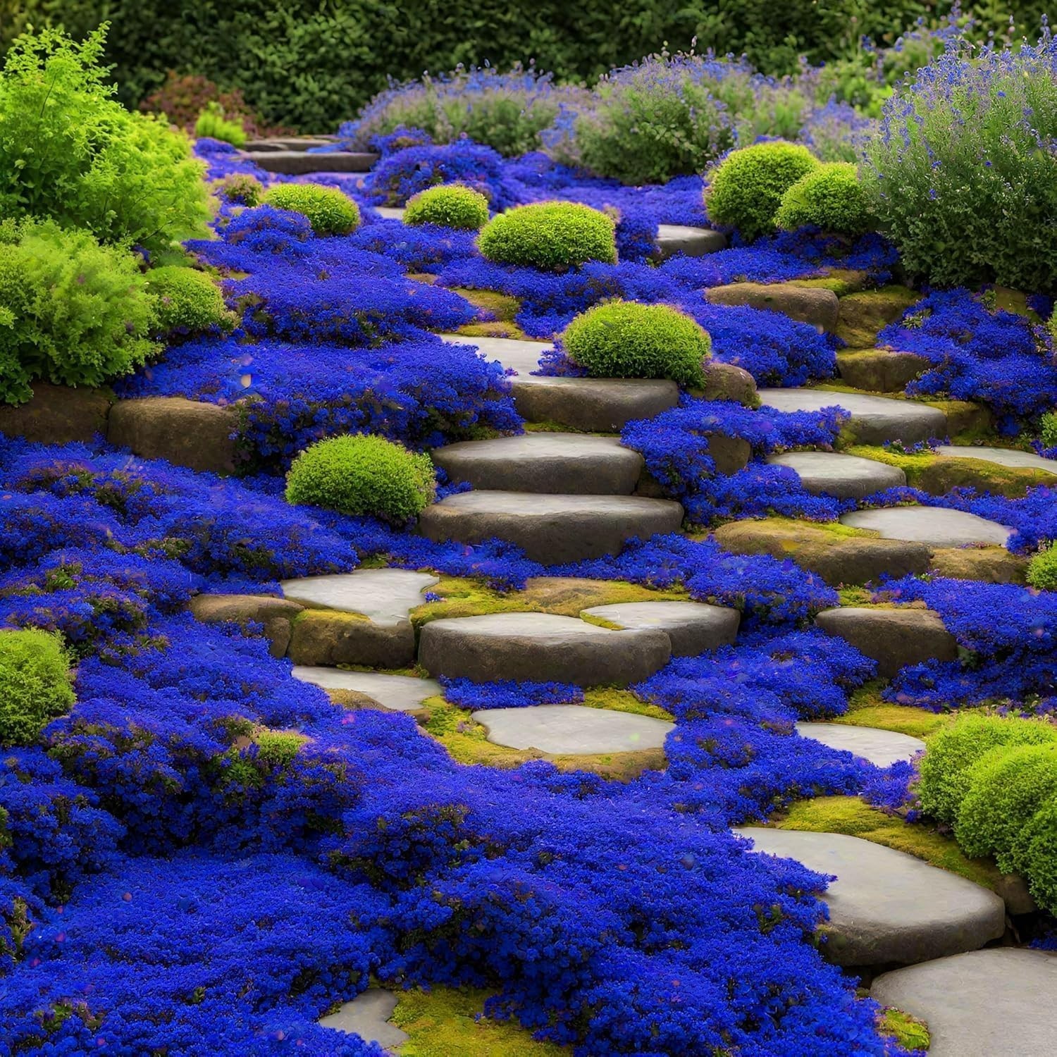 20000+ Magic Blue Creeping Thyme Seeds for Planting Ground Cover Plants Heirloom