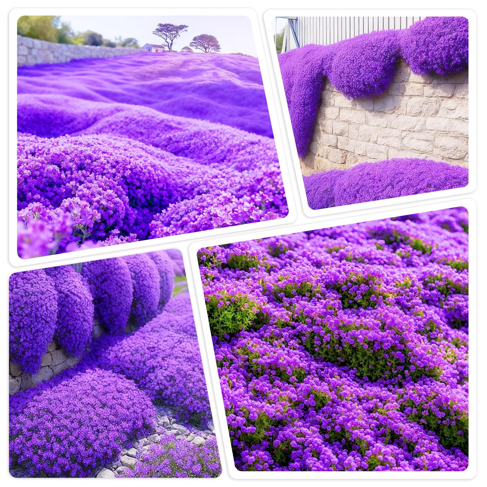 6000+Perennial Mixed Creeping Thyme Thymus Serpyllum Seeds for Planting Outdo…