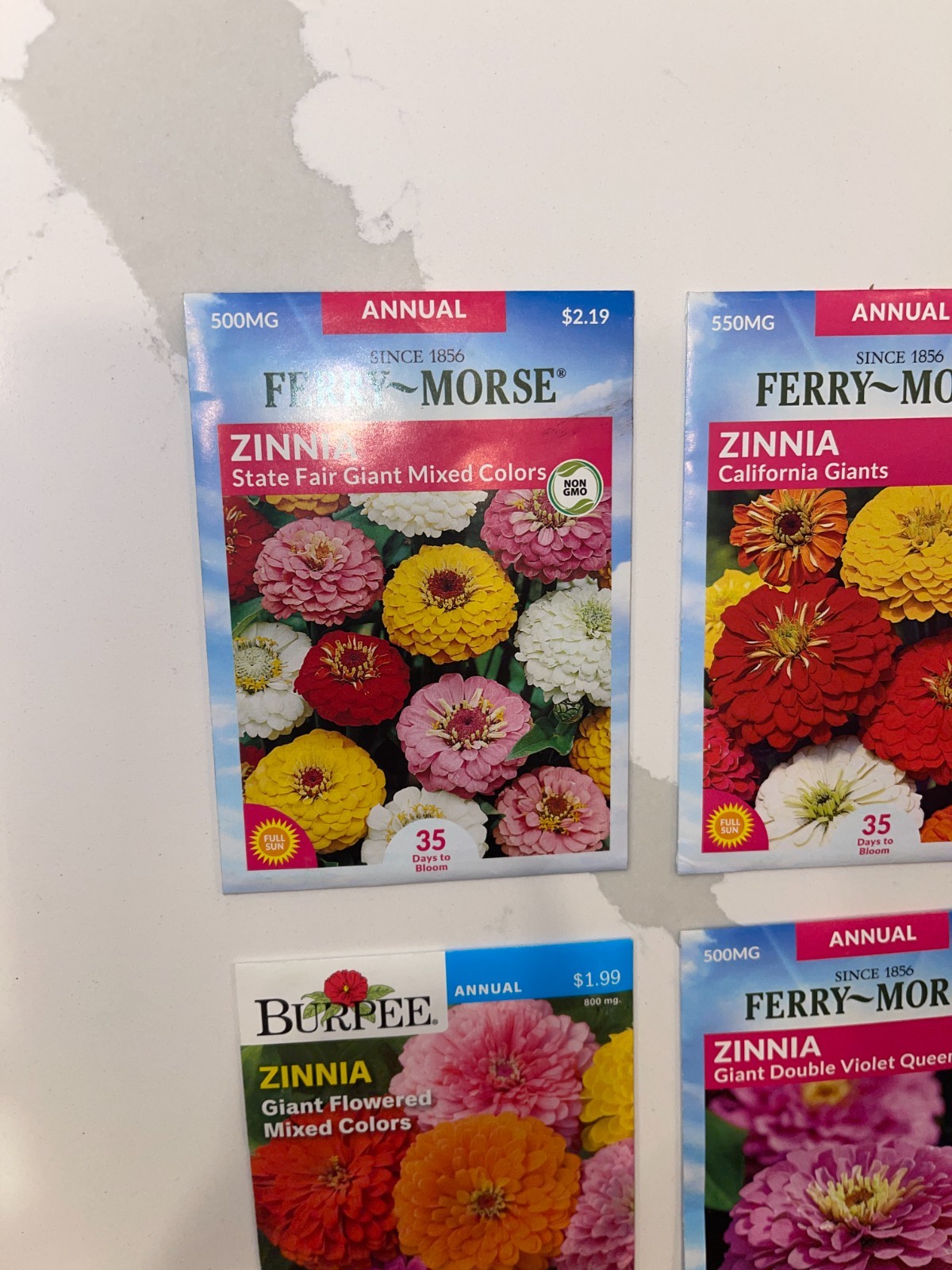 10 PACK BUNDLE LOT ZINNIA SEEDS
