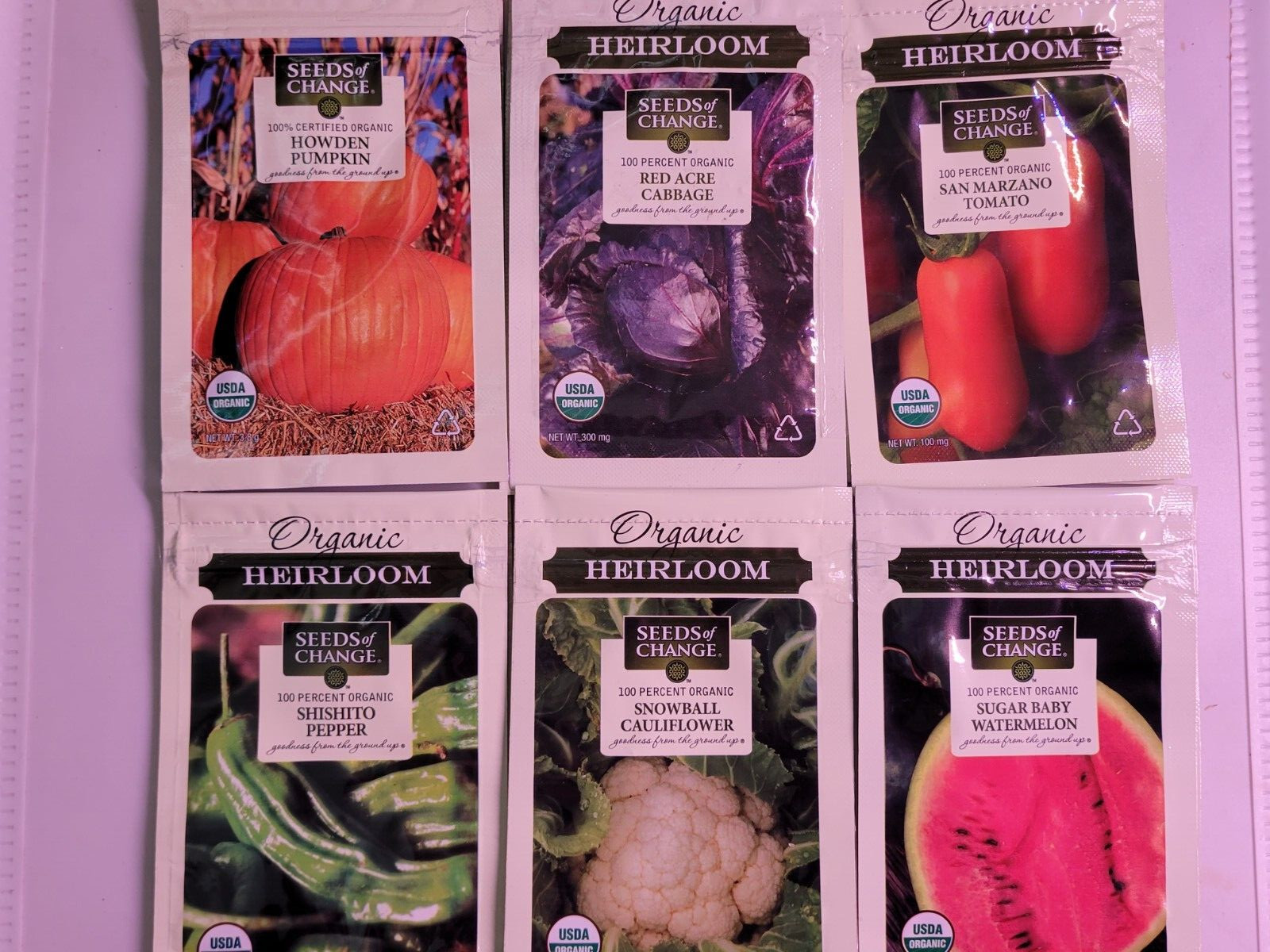 Seeds of Change Vegetable Assortment 8 (2021) New Inventory Guaranteed to Sprout