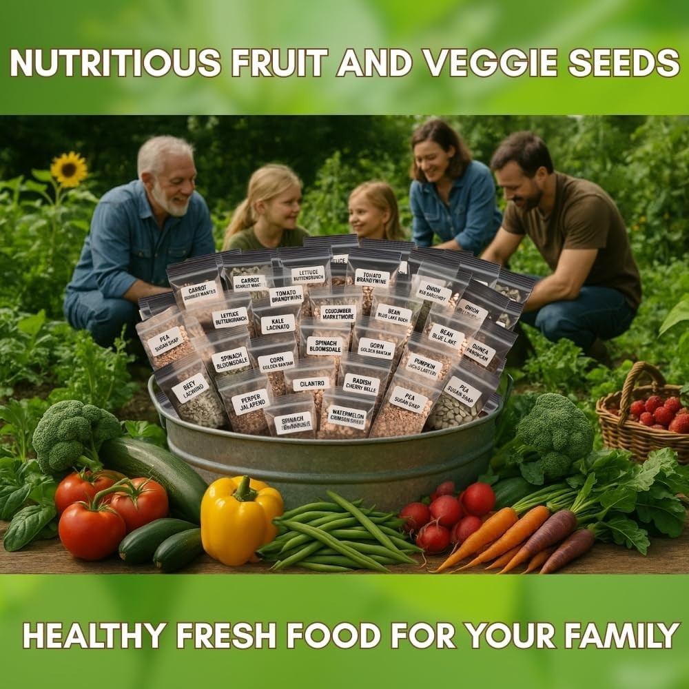 Non-GMO Heirloom Survival Seed Vault