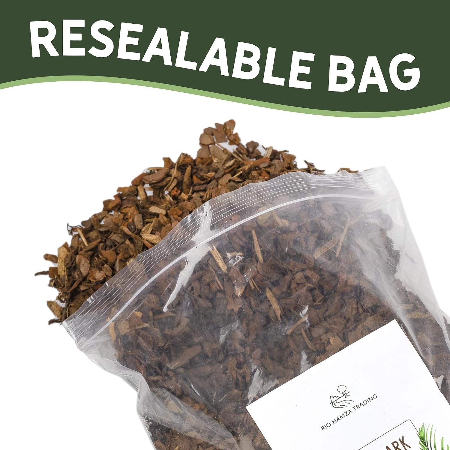 All-Natural Pine Bark Mulch for Soil Supplement and Houseplant Decor 8 Quarts