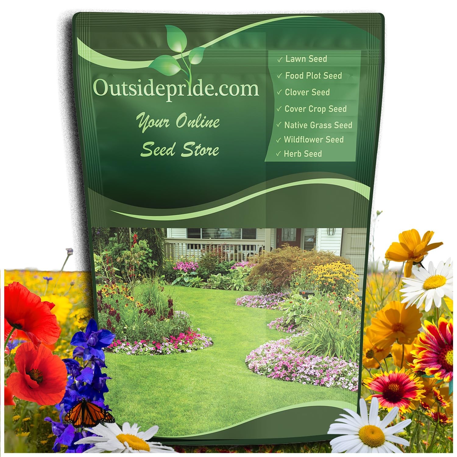 Northwest Wild Flower Seed Mix – 5 lbs Premium Blend of Annual & Perennial Wi…