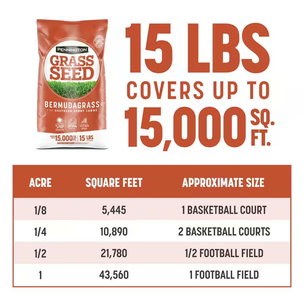 15 Lbs. Bermudagrass Grass Seed
