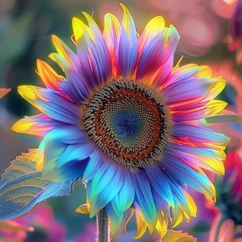 160+ Exotic Rainbow Sunflower Seeds for Planting Multi-Colored Sunflowers Non