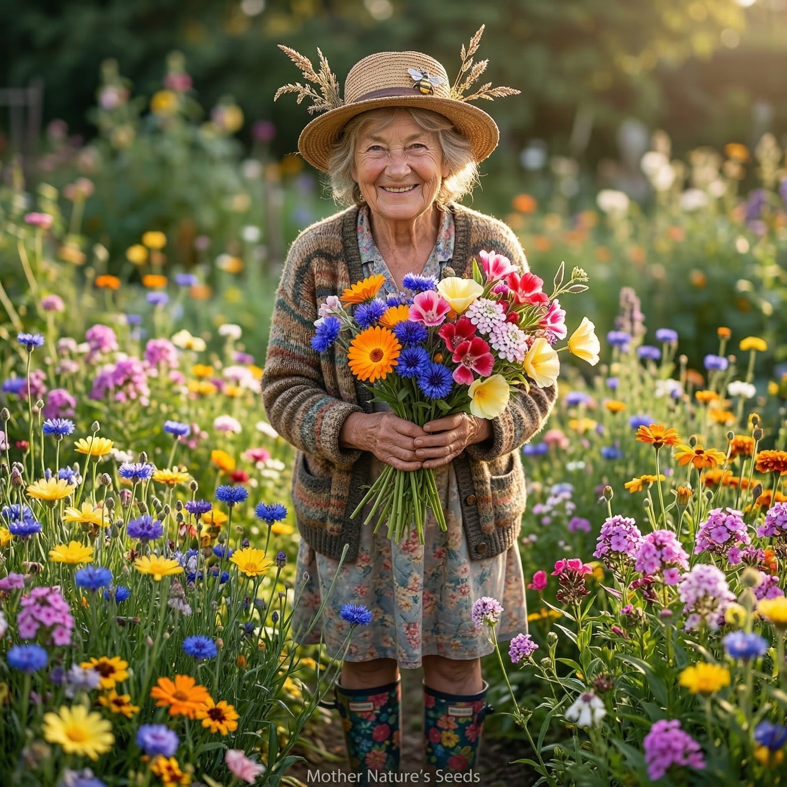 Wildflower Mix LOW GROWING Short Flowers w/ Perennials USA Non-GMO 1000+ Seeds!