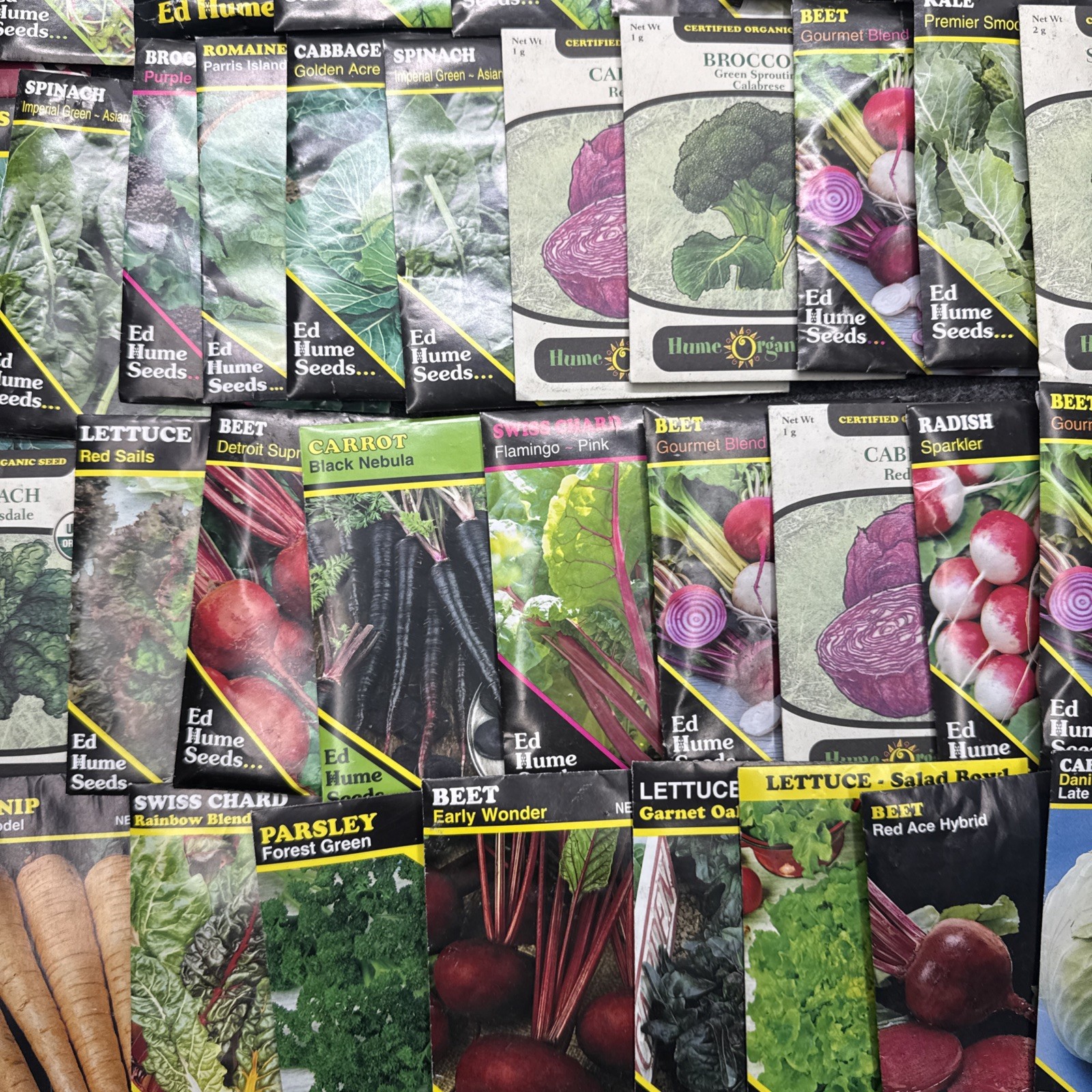 Vegetable & Herb Packets 2025 mix gardening. Lot Of 145 Packets