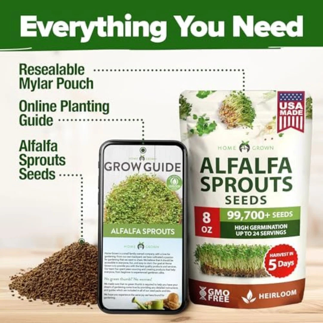 Broccoli Sprouting & Microgreens Seeds – 99,700 Non-GMO Heirloom