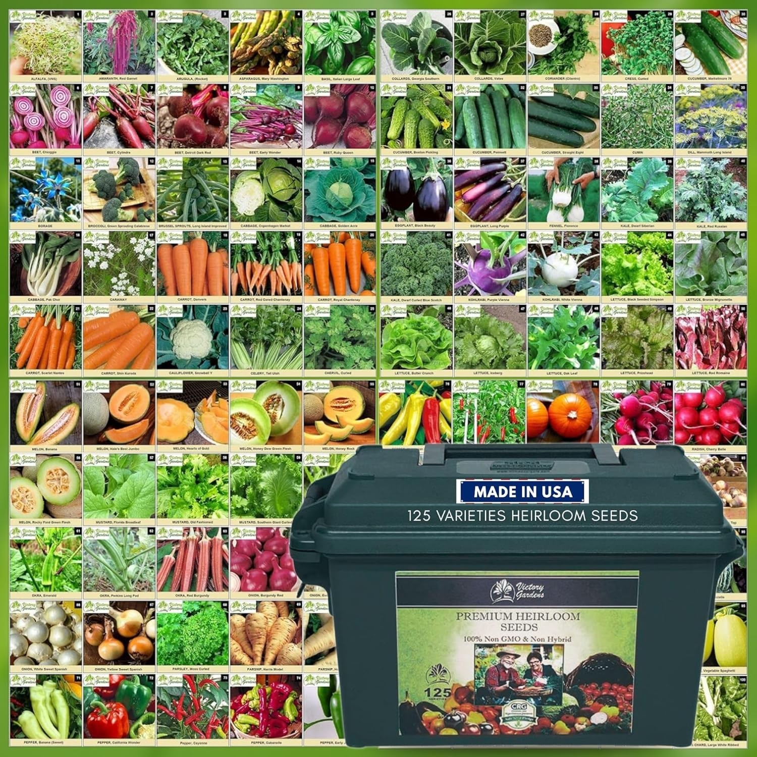 Non-GMO Heirloom Survival Seed Vault