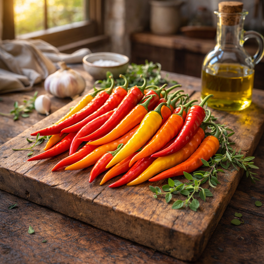 Cayenne Fiesta Blend Pepper Seeds | Hot Pepper Mix | Heirloom Chili 25 seeds