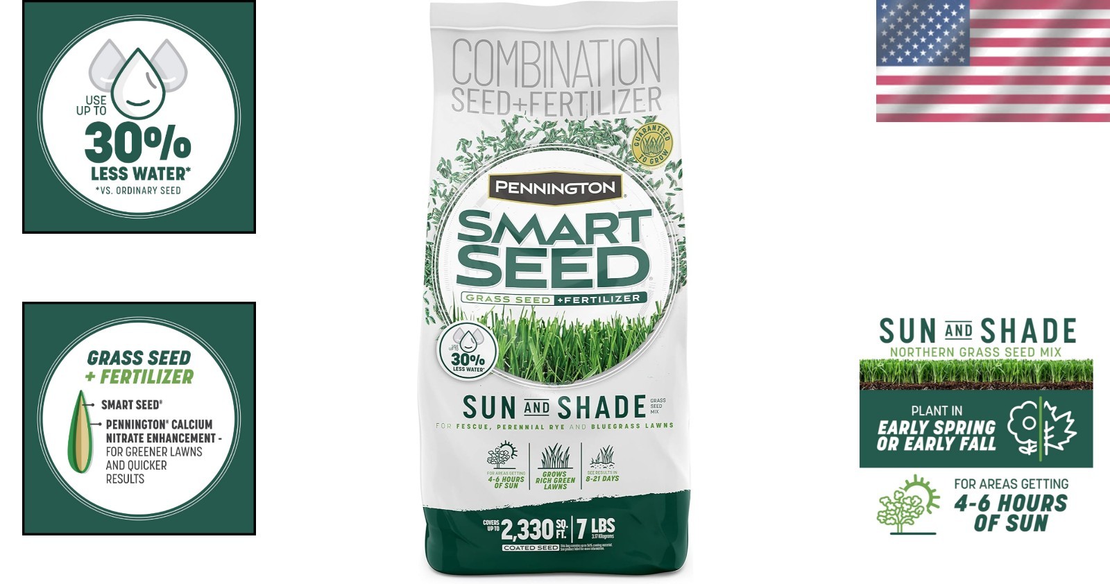 Drought-Tolerant Grass Seed Mix 7 lb