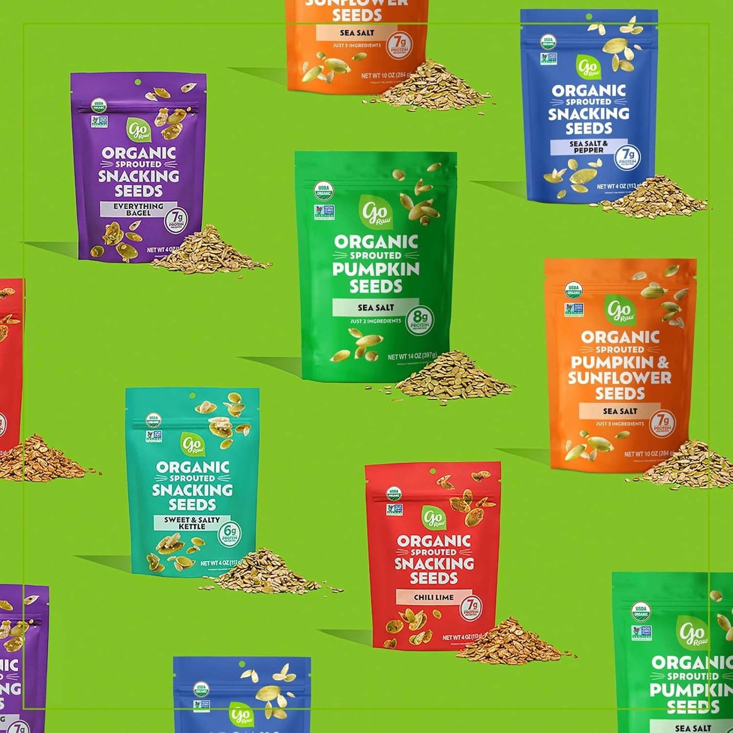 10oz Resealable Organic Pumpkin & Sunflower Seeds – , Gluten-Free Superfood
