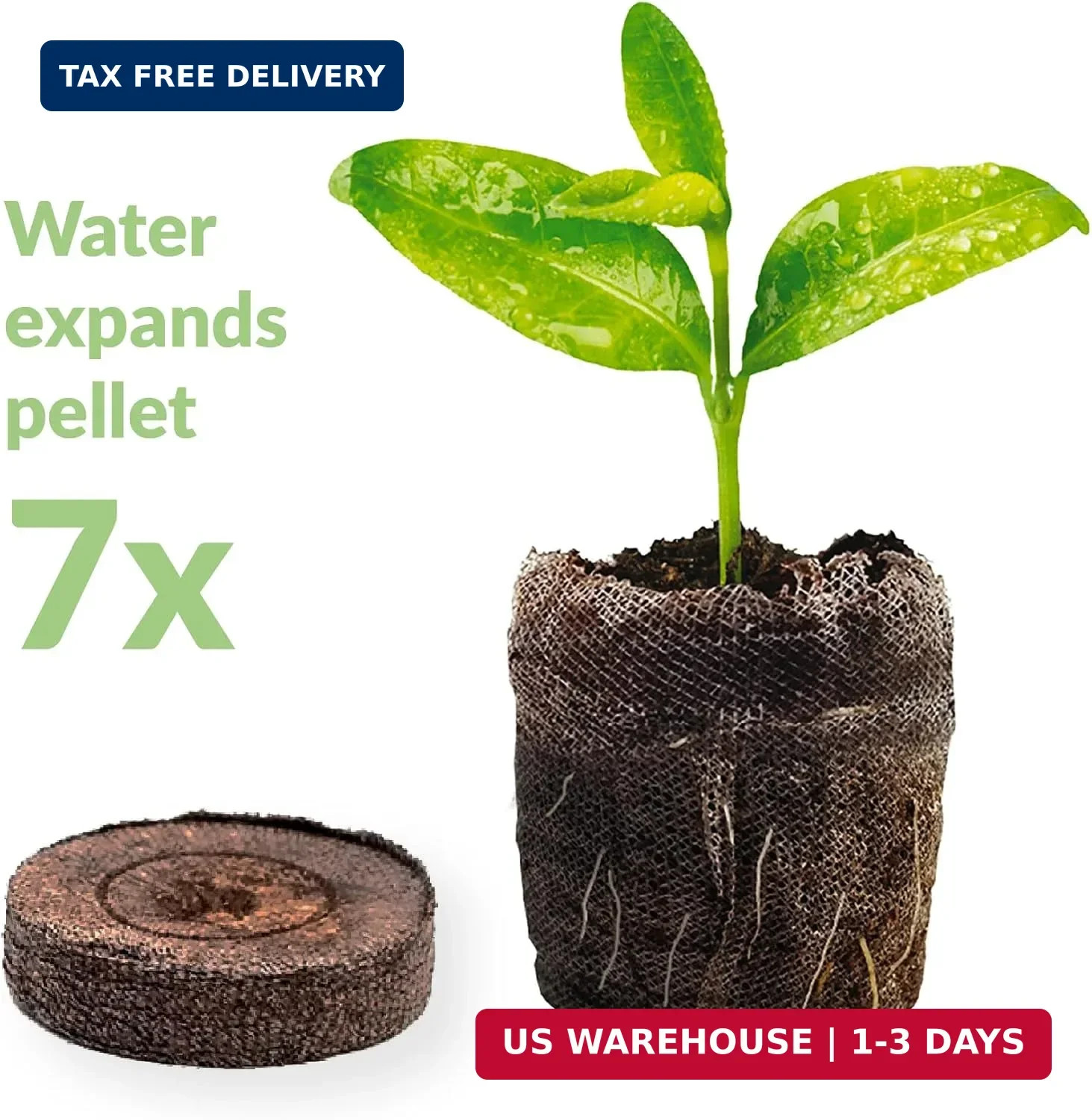 Jiffy Plant Starter Pellets – Seedling Pellets, 50 mm Peat Pellets, 80 Count – P