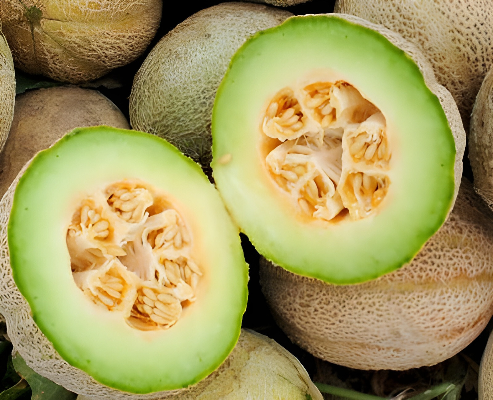 40 Heirloom Ice Cream Melon Very Rare Sweet 2-3LB Melon – Tart Flavor VERY Sweet