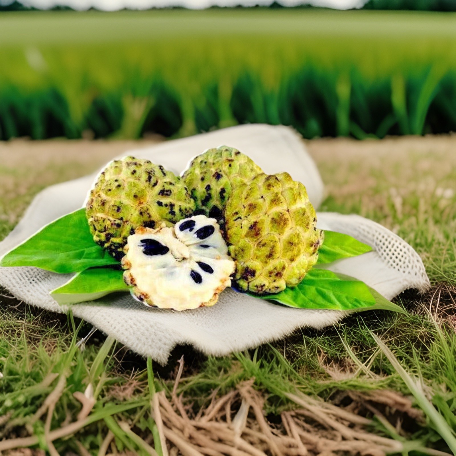 ORGANIC Sugar Apple Fruit Tree Seeds (Annona squamosa) Tropical Sweetsop Plant