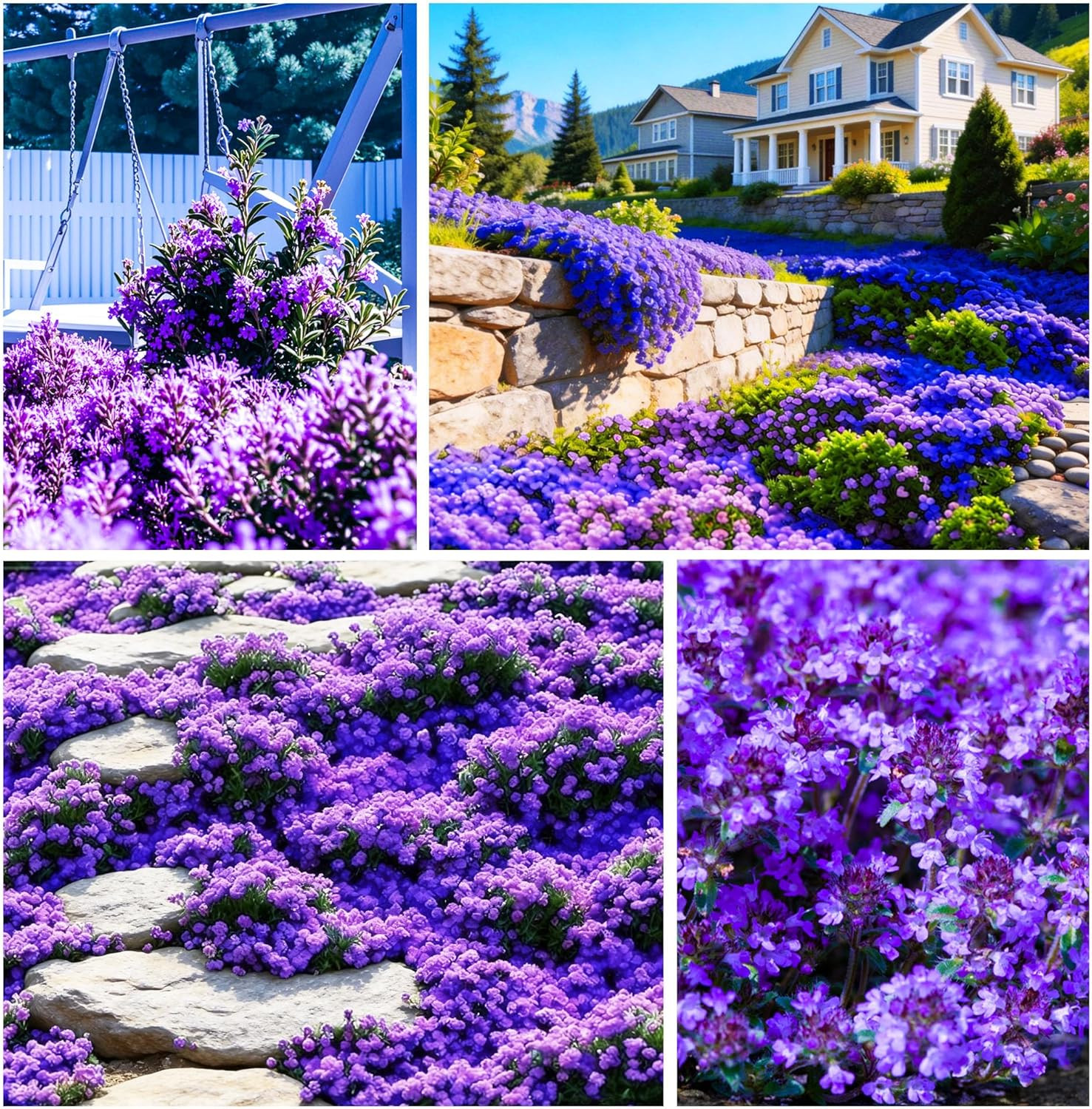 20000+Creeping Thyme Seeds for Planting Outdoor-Heirloom Thymus Serpyllum Ground