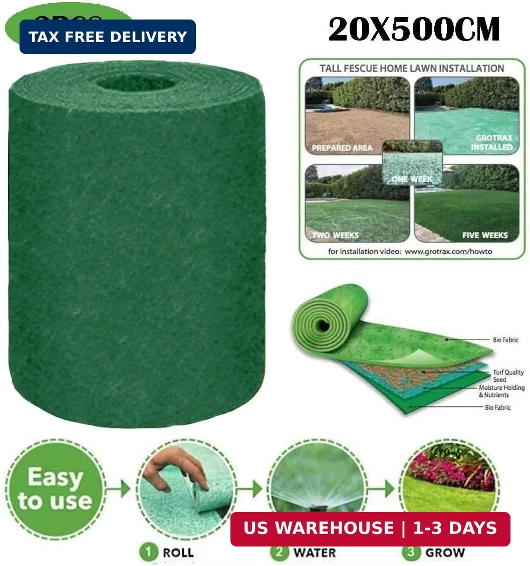 Grass Seed Mat Roll – Biodegradable Lawn Seed Mat – Backyard Plant Growing Grass