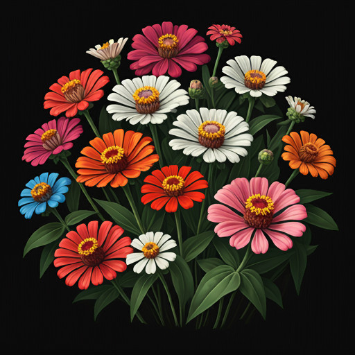 Zinnia Seeds Bulk – Giant Mix – Aztec Empress – Tall Majestic Many Colors – USA