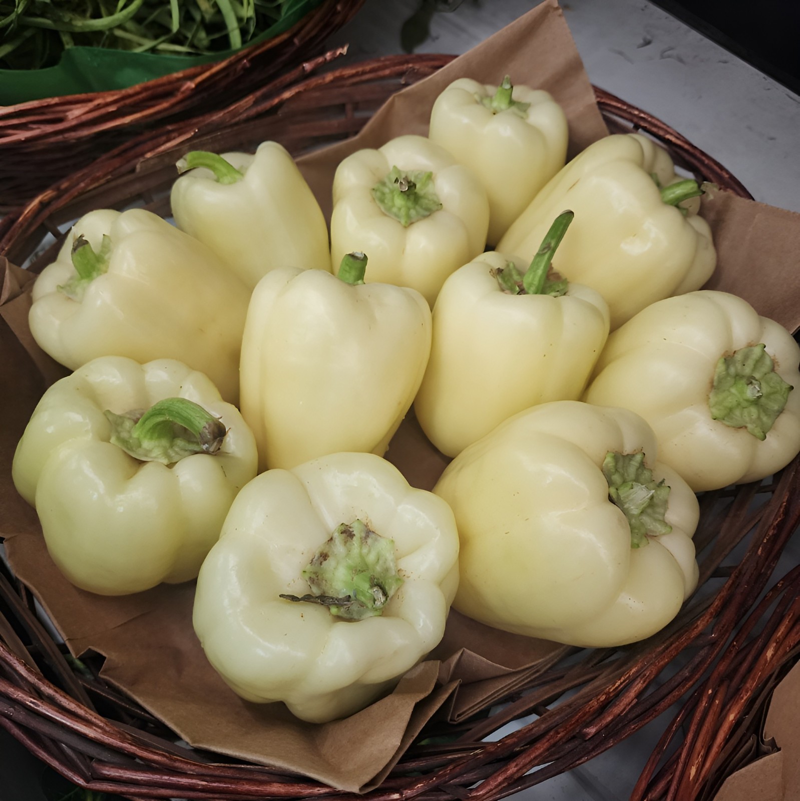 100 Heirloom White Cloud Bell Pepper Seeds – Giant Extra Sweet White Bell Pepper