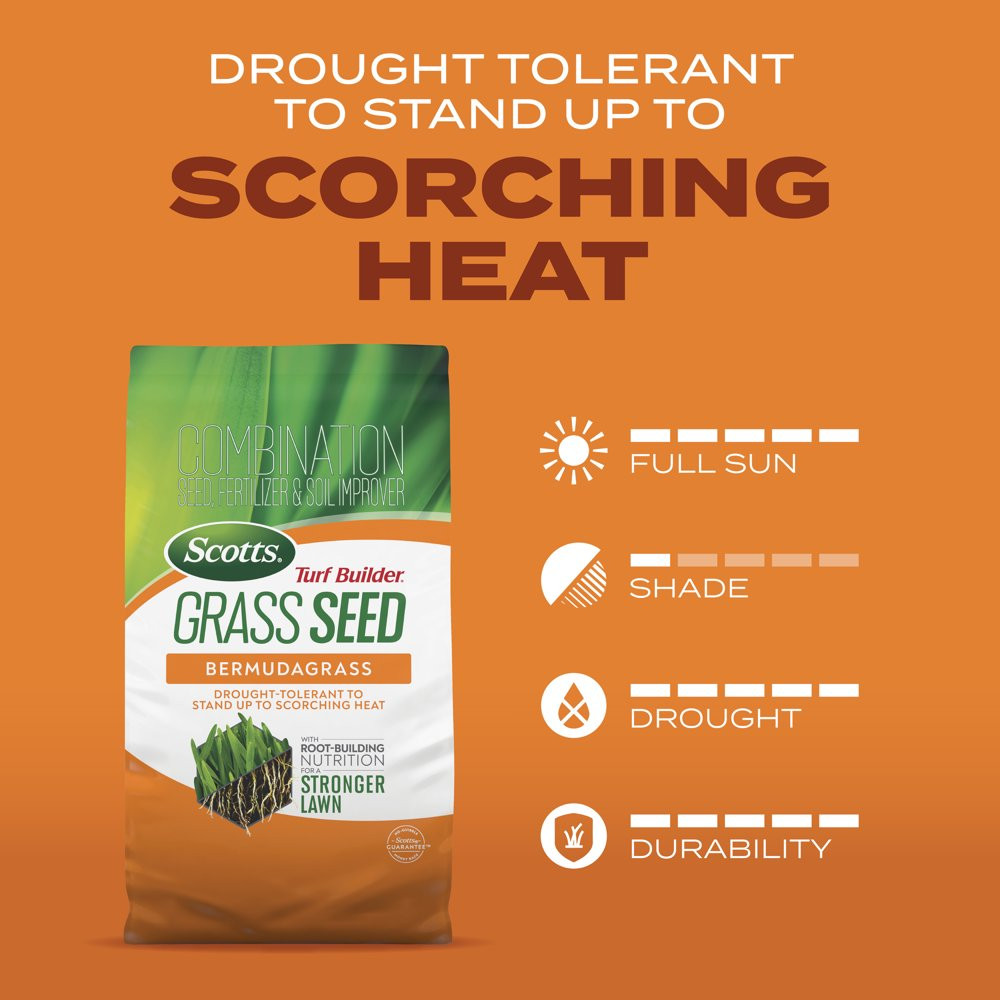 Scotts Turf Builder Grass Seed Bermudagrass, 1-8 Lbs.