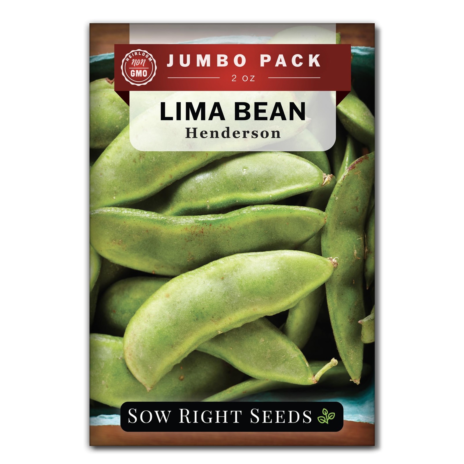 Bulk Bush Lima Bean Seeds NonGMO Heirloom for Vegetable Garden Planting