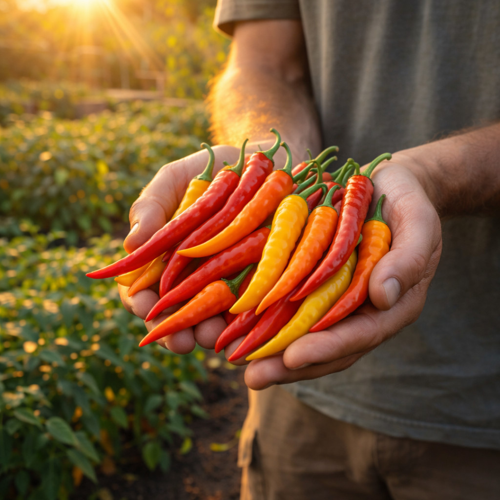 Cayenne Fiesta Blend Pepper Seeds | Hot Pepper Mix | Heirloom Chili 25 seeds