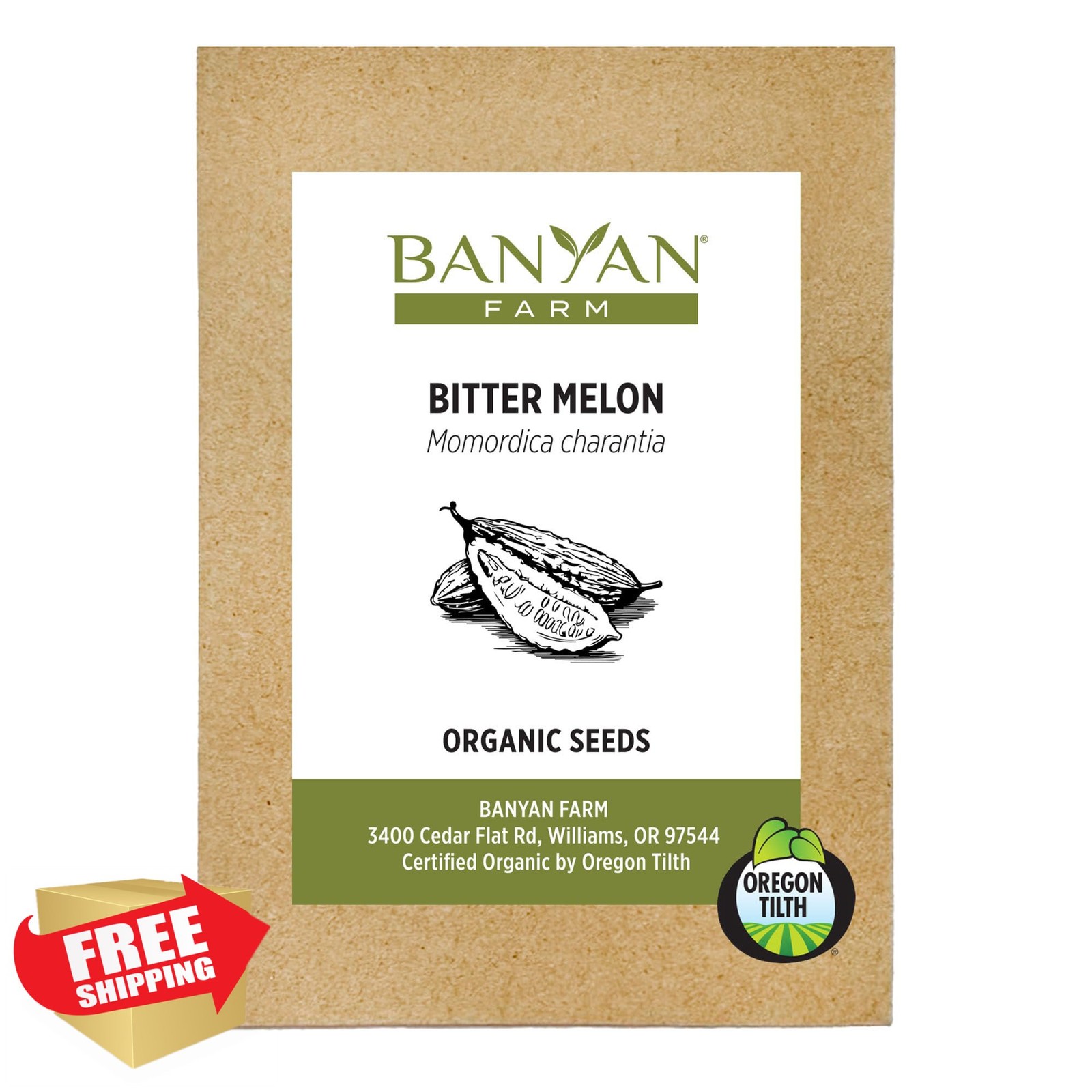 Banyan Botanicals Organic Bitter Melon Seeds Momordica Charantia Culinary Gourd
